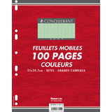 CONQUERANT sept Feuillets mobiles en couleur, seys, vert