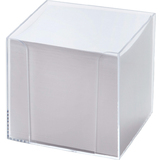 folia bloc cube avec botier, plastique, transparent