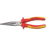 HEYTEC pince  becs demi-ronds VDE, droite, rouge / jaune