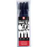 SAKURA stylo pinceau pigma BRUSH, tui de 3, noir