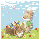 PAPSTAR serviettes  motif de paques "Easter Bunny"