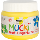 KREUL gouache aux doigts textile "MUCKI", 150 ml, jaune