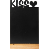 Securit ardoise de table SILHOUETTE "KISS", mlamine et bois