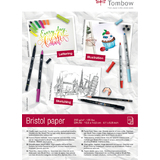 Tombow bloc de papier dessin "Bristol", A6, uni, 250 g/m2