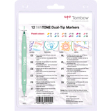 Tombow feutre double pointe "TwinTone" pastell Colours