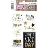 HERMA sticker cadeau home "Best Wishes"