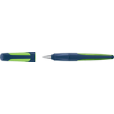STABILO stylo plume easybuddy M, droitier, bleu acier/lime