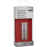 sigel aimant nodyme cylindrique "Strong" C5, set de 10