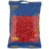 HAMA perles  repasser midi, sachet de 3.000, rouge