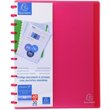 EXACOMPTA Protge-documents, A4, 30 pochettes, rouge