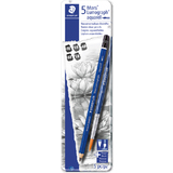 STAEDTLER mars Crayon lumograph aquarell, tui en mtal de 6