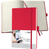 sigel carnet de notes Conceptum, A5, quadrill, rouge