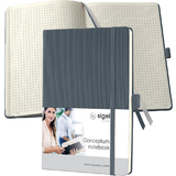 sigel carnet de notes Conceptum, A5, quadrill, gris