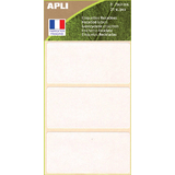 APLI etiquette multi-usage, 34 x 75 mm, 100% recycl, blanc