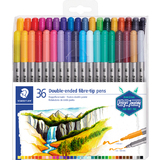 STAEDTLER feutre double pointe Design Journey, tui de 36