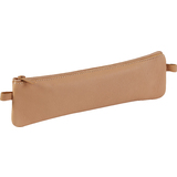 Clairefontaine trousse plate, cuir naturel