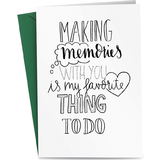 RMERTURM carte de voeux "Making memories with you is my..."