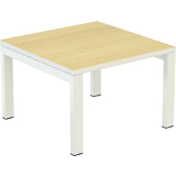 PAPERFLOW table basse easyDesk, carr, htre / blanc