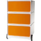 PAPERFLOW caisson mobile "easyBox", 3 tiroirs, blanc/orange