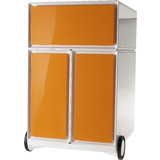 PAPERFLOW caisson mobile "easyBox", 1 tiroir, blanc / orange