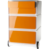 PAPERFLOW caisson mobile "easyBox", 4 tiroirs, blanc/orange