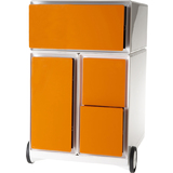 PAPERFLOW caisson mobile "easyBox", 1 tiroir, blanc / orange