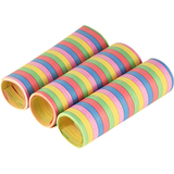 PAPSTAR serpentins "Rayures", en papier, 5 couleurs