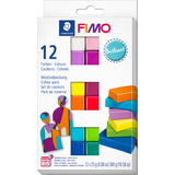 FIMO soft Kit de pte  modeler "Brilliant", set de 12