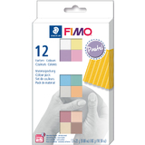 FIMO soft Kit de pte  modeler "Pastel", set de 12