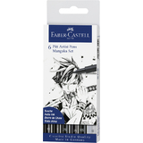 FABER-CASTELL feutre encre de Chine pitt artist pen tui 6