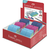 FABER-CASTELL gomme plastique BICOLOR, assorti