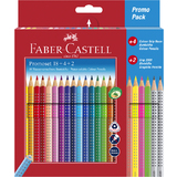 FABER-CASTELL crayon couleur triangle ColourGRIP, tui promo
