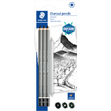 STAEDTLER crayon fusain mars Lumograph charcoal blister de 4