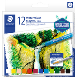 STAEDTLER craie aquarellable design Journey, tui carton 12