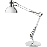 ALBA lampe de bureau LED "ARCHI", pince/socle, chrome