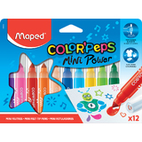 Maped feutre COLOR'PEPS mini Power, tui de 12 en carton