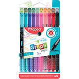 Maped fineliner Graph'Peps Premium, tui de 20 en plastique