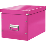 LEITZ Bote de rangement click & store WOW cube L, rose