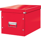 LEITZ Bote de rangement click & store WOW cube L, rouge