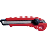 NT cutter L-550P, botier en plastique, lame 18 mm, rouge