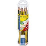 STAEDTLER crayon graphite Noris, pack promo de 12 + gomme