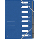 Oxford trieur Top File+, A4, 8 compartiments, bleu