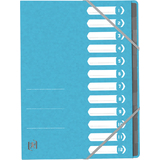 Oxford trieur Top File+, A4, 12 compartiments, bleu clair