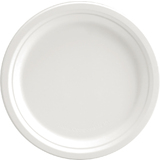 NATURE star Assiette en canne  sucre, rond, 260 mm, blanc