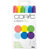COPIC marqueur ciao, kit de 6 "Brights"