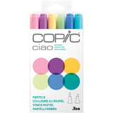 COPIC marqueur ciao, kit de 6 "Pastels"