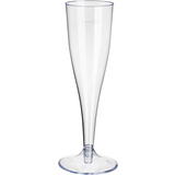 STARPAK Flte  champagne en plastique, 0,1 l, transparent