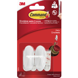 3M command Crochet design, plastique, taille: S, blanc