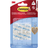 3M command Mini-crochet, plastique, taille: S, transparent