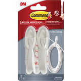 3M command Crochet porte-cbles, taille: M, blanc